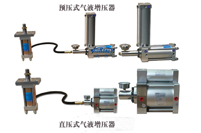 直压式和预压式气液增压器产品