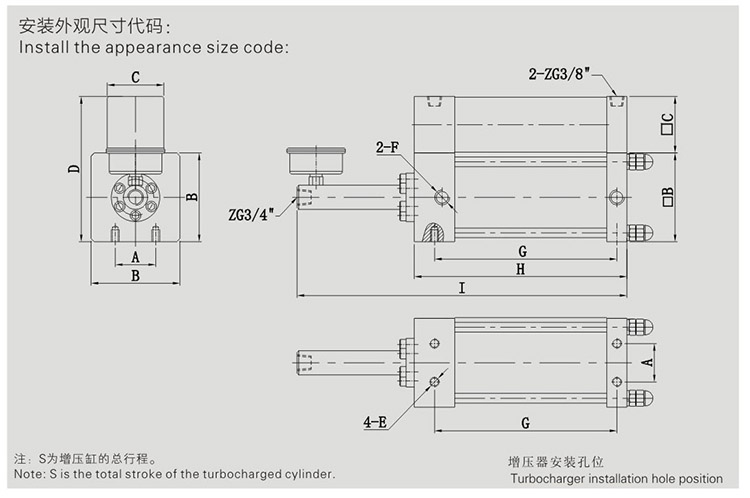 JRU直压式气液增压器设计图